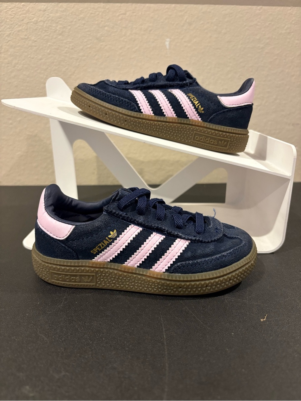 Kids Adidas Handball Spezial 'Night Indigo' Hook & Loop JI2901 Toddler Size 8K